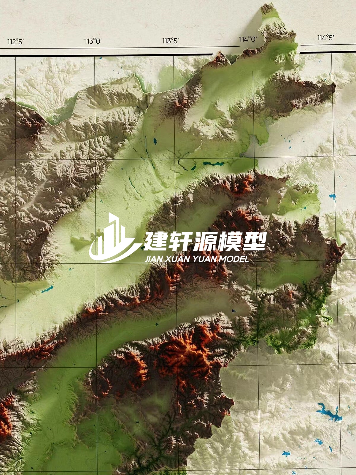 雷波地形模型制作